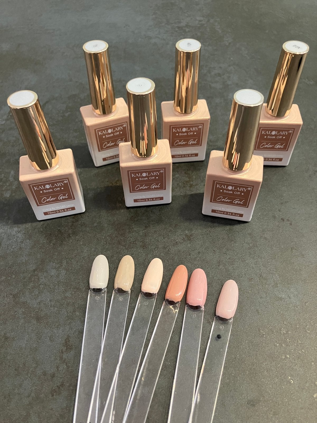 Kalolary Gellak nude 6x, Ophalen of Verzenden, Nieuw, Overige kleuren, Handen en Nagels