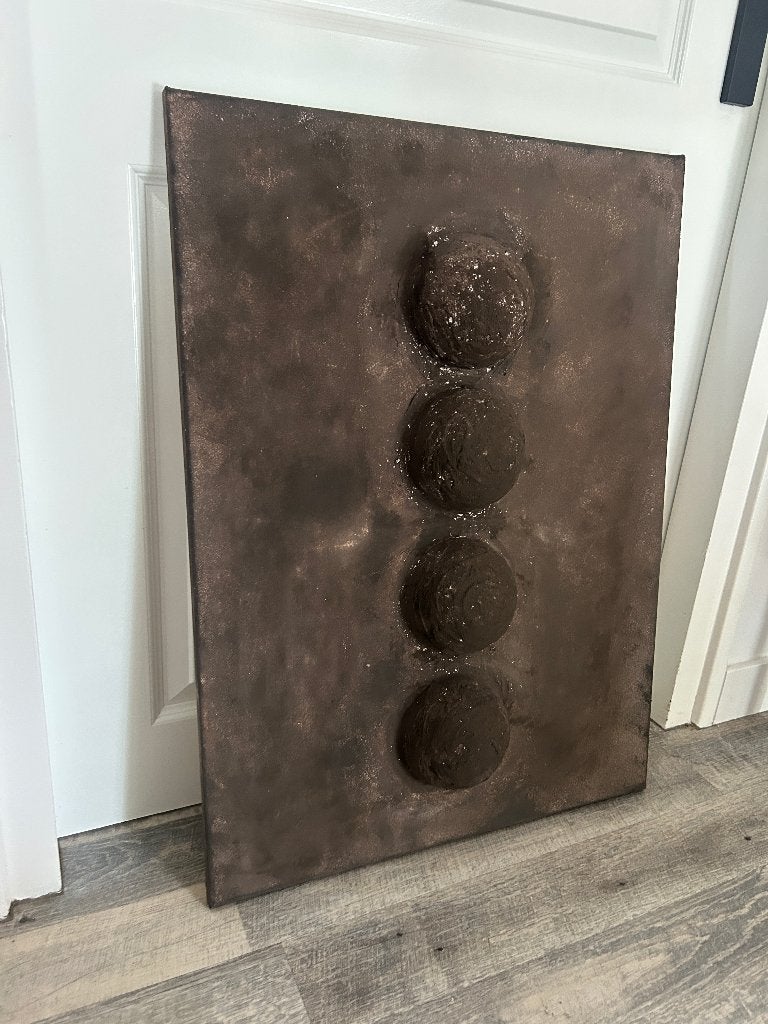 Schilderij / wanddecoratie, Ophalen of Verzenden, Zo goed als nieuw, Bruin