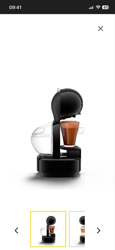 NESCAFÉ Dolce Gusto Lumio Koffiezetapparaat, Witgoed en Apparatuur, Koffiezetapparaten, Zo goed als nieuw, Koffiepads en cups