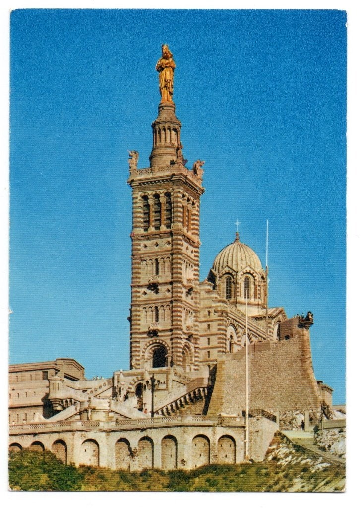 Frankrijk, Marseille, Notre-Dame de la Garde, Ophalen of Verzenden, 1980 tot heden, Ongelopen, Frankrijk