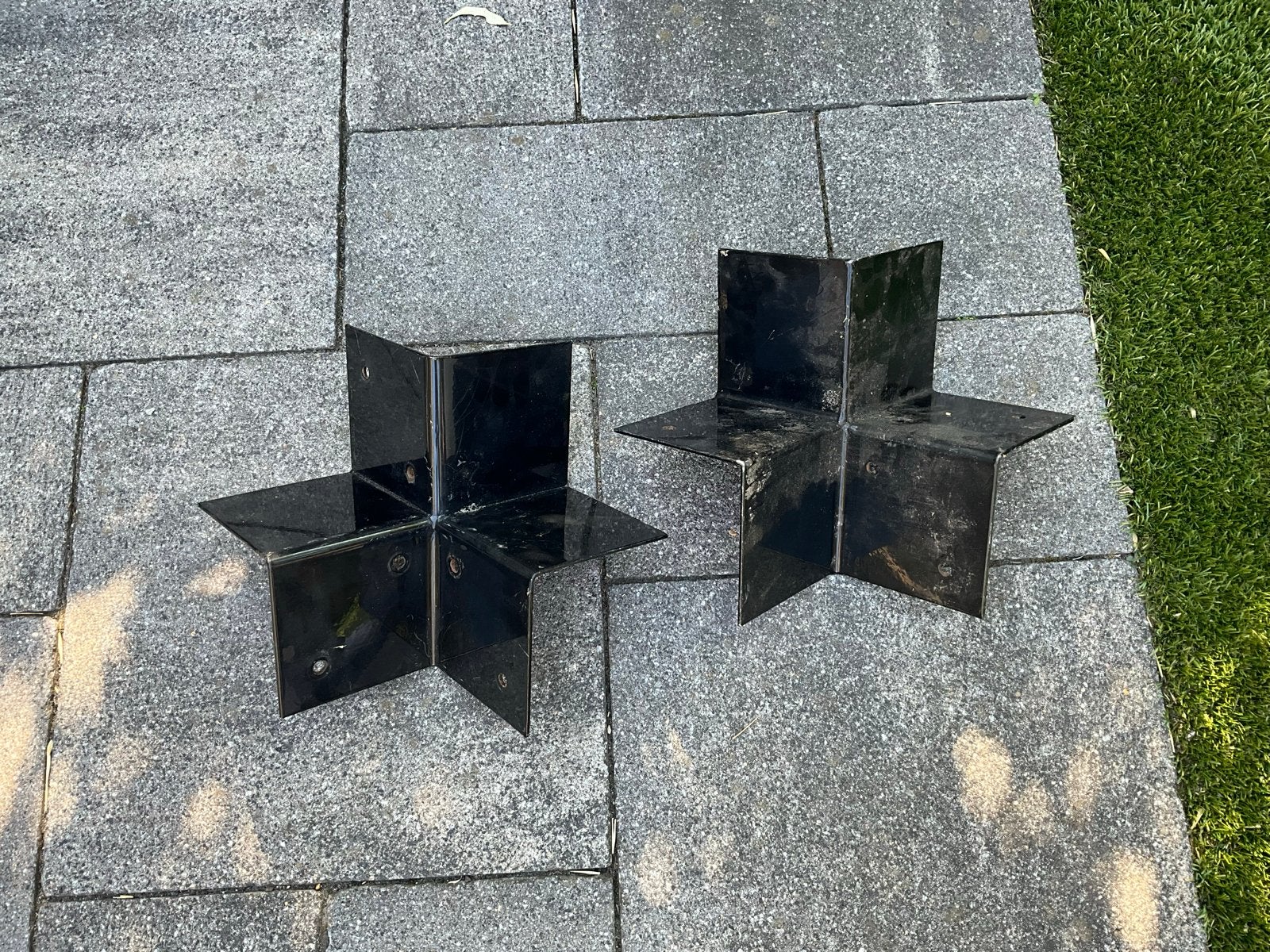 Metalen hoekelement pergola (nesling) 2 stuks, Ophalen of Verzenden, Gebruikt, IJzer, Overige typen