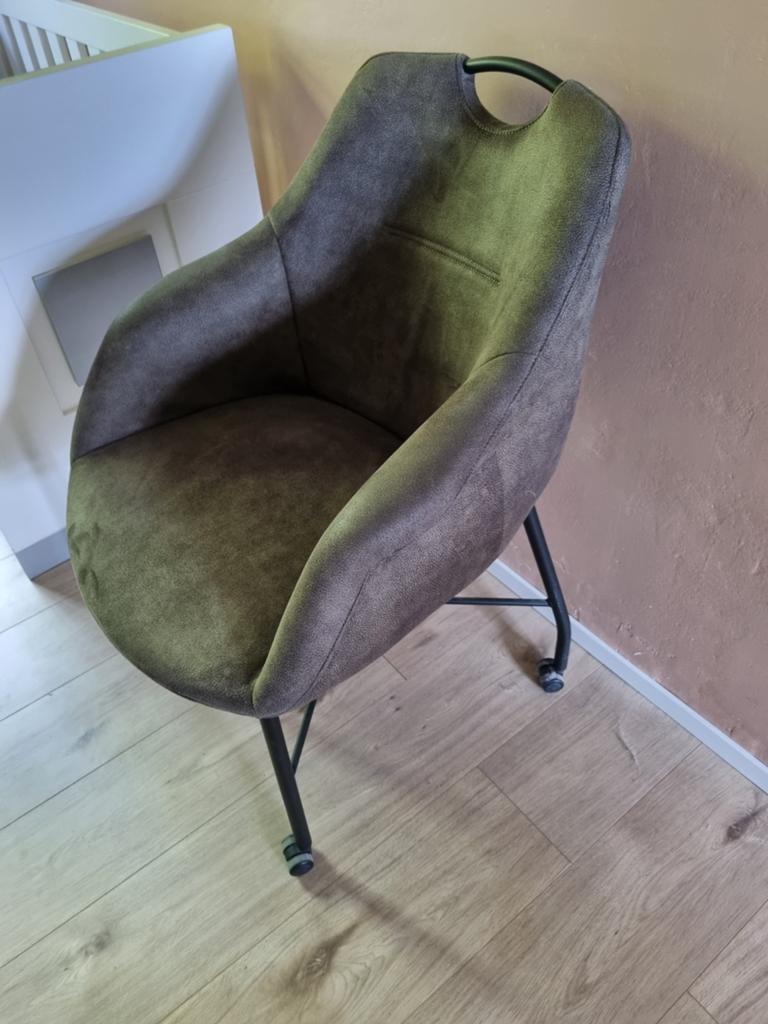 4 eetkamerstoelen Lucide van pronto wonen, Huis en Inrichting, Ophalen, Gebruikt, Grijs, Vier
