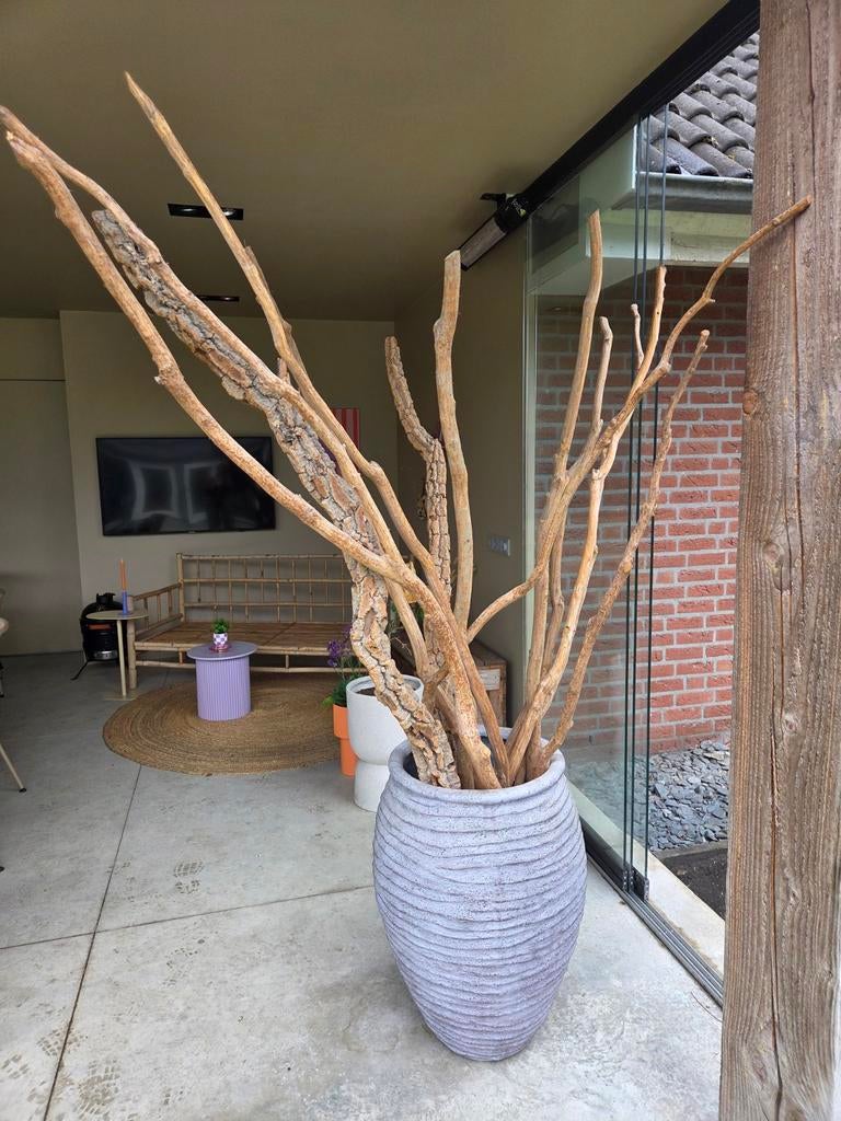 Grote kunststof pot, 75 cm hoog, 45 cm doorsnede, Huis en Inrichting, Woonaccessoires | Vazen, Ophalen