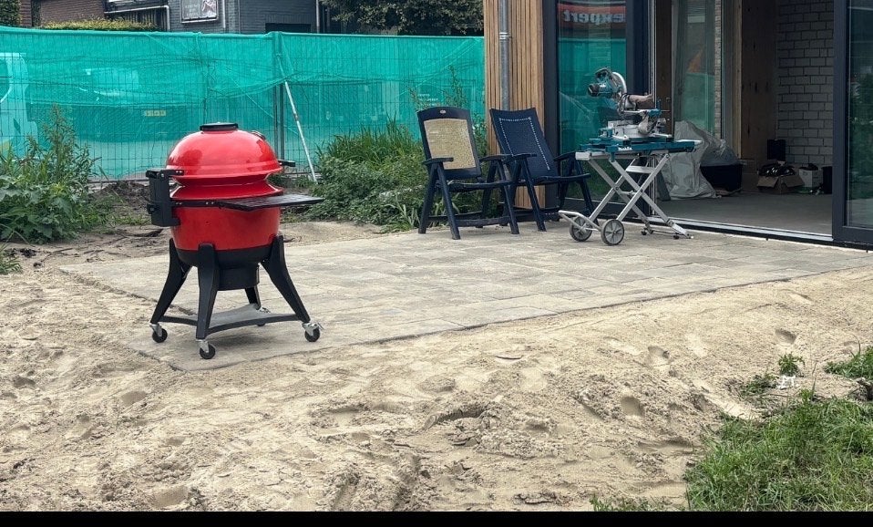 Betontegels 30x30 cm - circa 25m2, Tuin en Terras, Ophalen, Gebruikt, 10 m² of meer, Beton