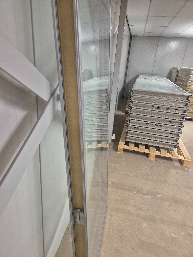 Partij glazenwand scheidingswand glaswand tussenwand ( 539 ), Ophalen, Gevelraam of Ruit, Gebruikt, 80 tot 120 cm