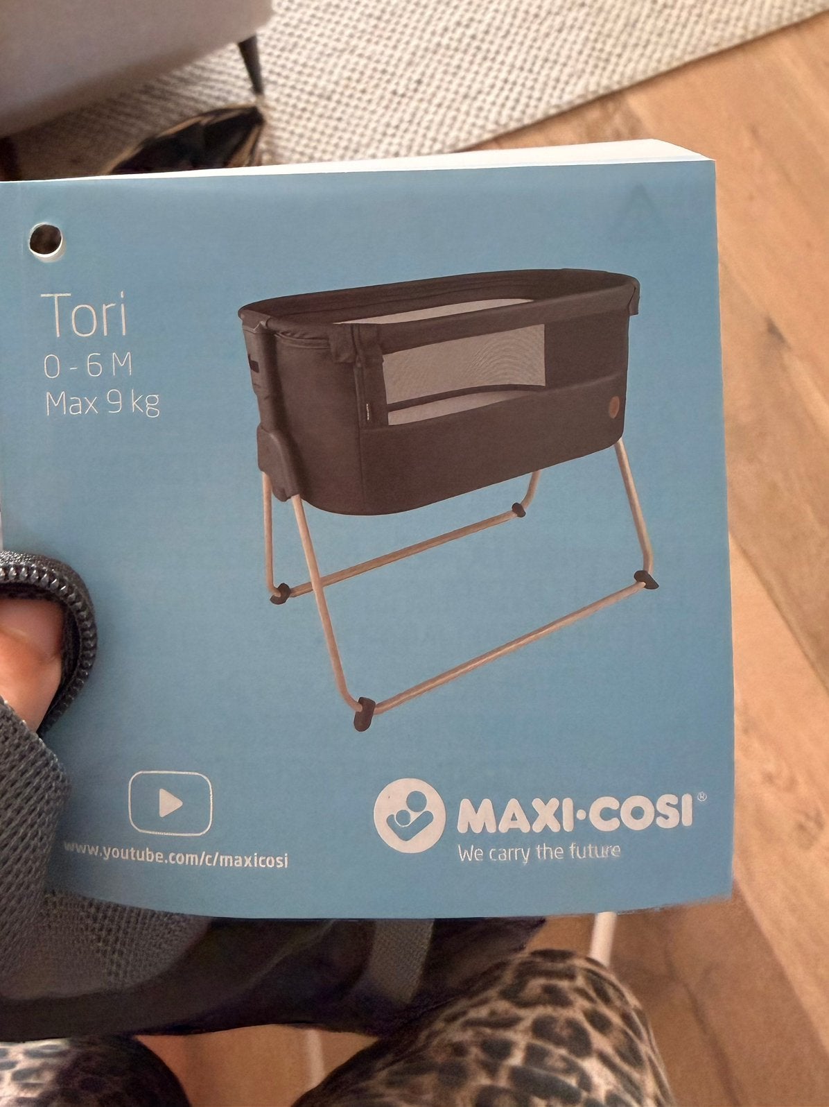 Maxi cosi tori co sleeper grijs - zgan, Kinderen en Baby's, Babywiegjes en Ledikanten, Ophalen of Verzenden, Zo goed als nieuw