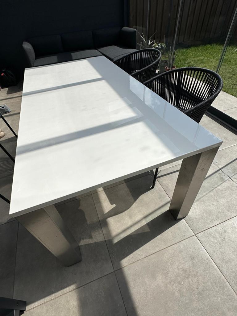 Eettafel en salontafel - Goossens Tempo, Huis en Inrichting, Tafels | Eettafels, Ophalen, Gebruikt, 50 tot 100 cm, 150 tot 200 cm