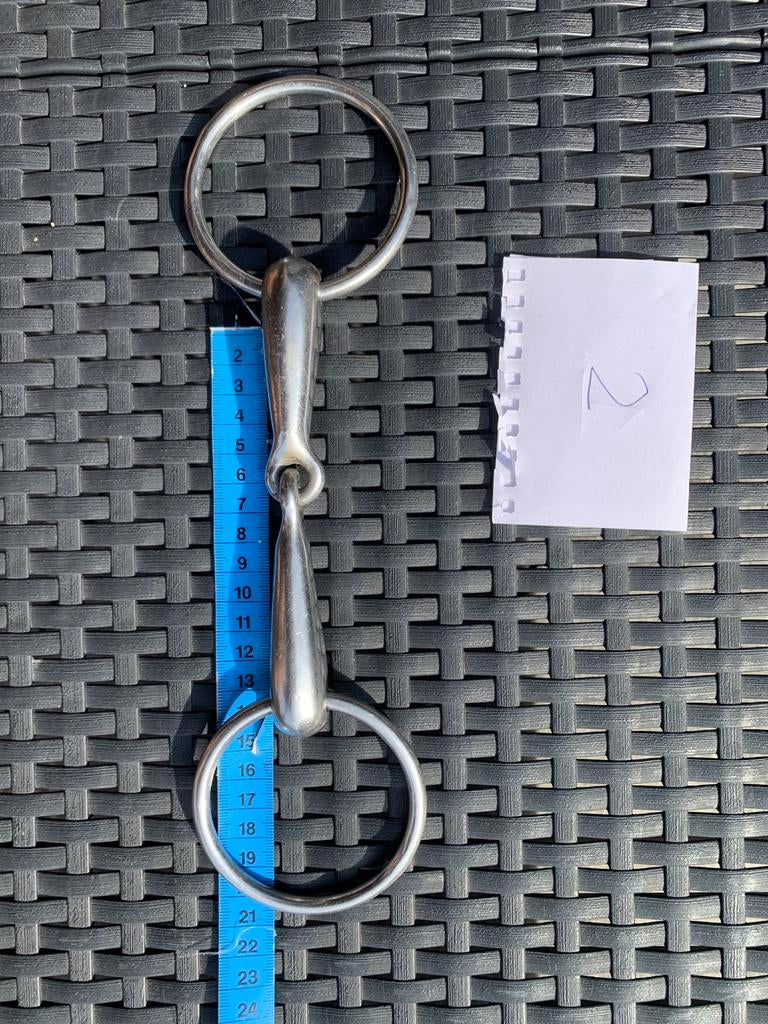 Enkel gebroken bit 13 cm, Ophalen of Verzenden, Zo goed als nieuw, Dressuur