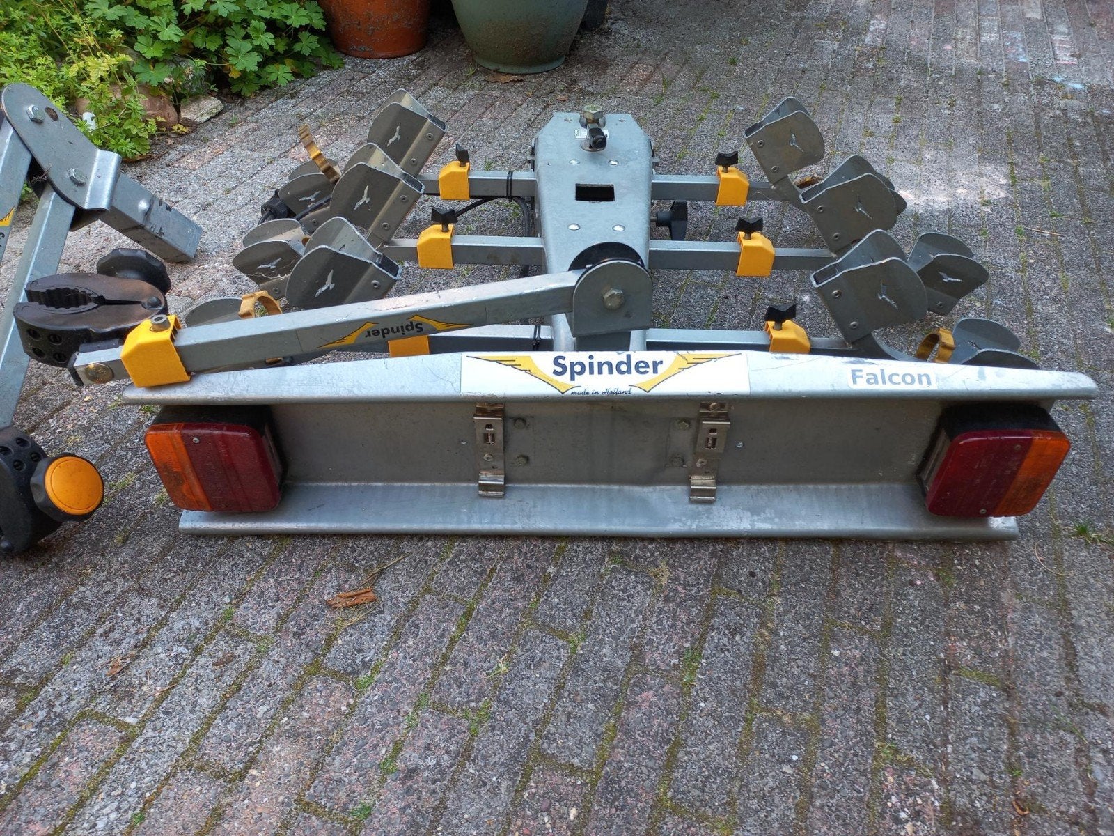 Fietsendrager Spinder voor 3 fietsen, Ophalen, 3 fietsen of meer, Zo goed als nieuw, Trekhaakdrager