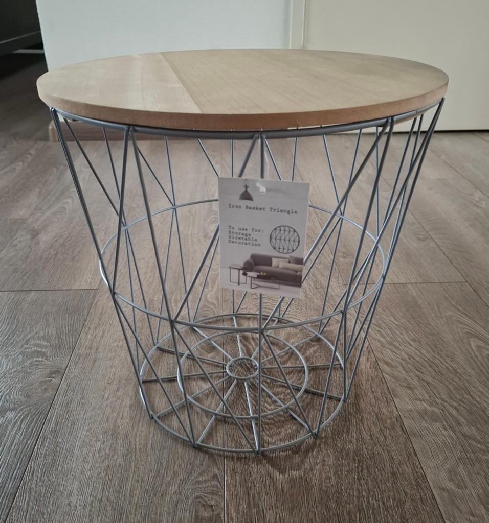 Te koop: IJzeren bijzettafel (NIEUW!), Ophalen, Nieuw, Rond