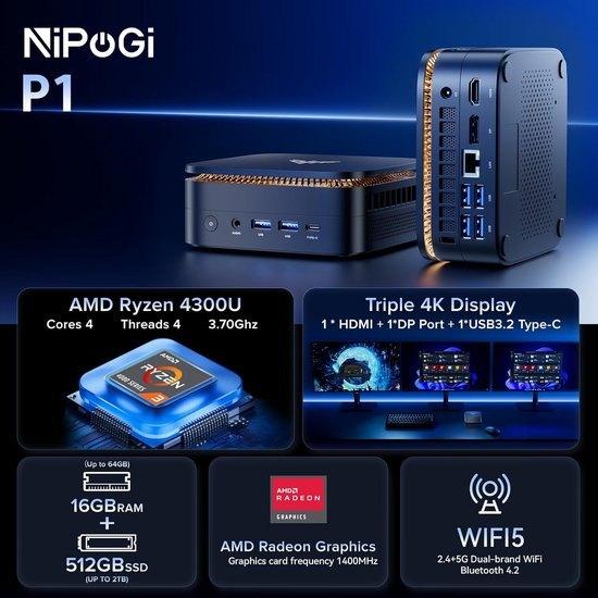 Mini PC – Mini Computer – Compact PC – Kleine Desktop, Corvance B.V., Verzenden, Nieuw, Corvancebol@gmail.com