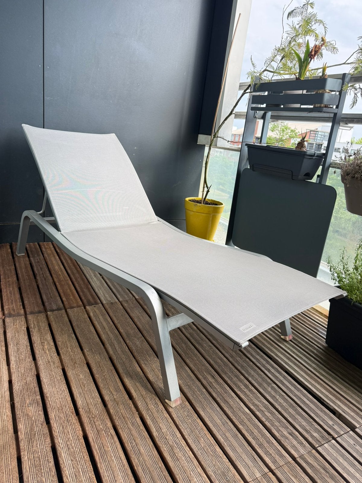 Fermob Alize ligbed, Ophalen, Gebruikt, Aluminium, Verstelbaar