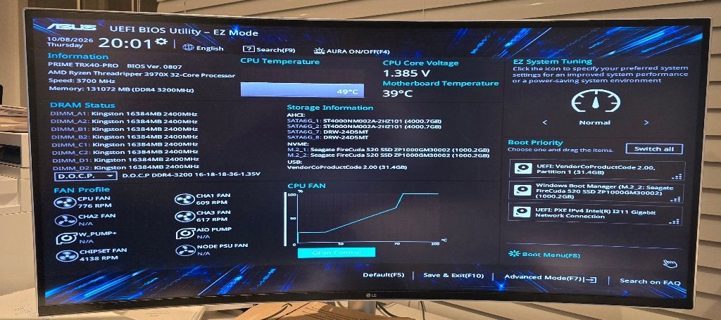 AMD Threadripper; 32 core, 128 GB DDR4, GeForce RTX 2070, Ophalen, 10 TB, 64 GB of meer, Custom Build