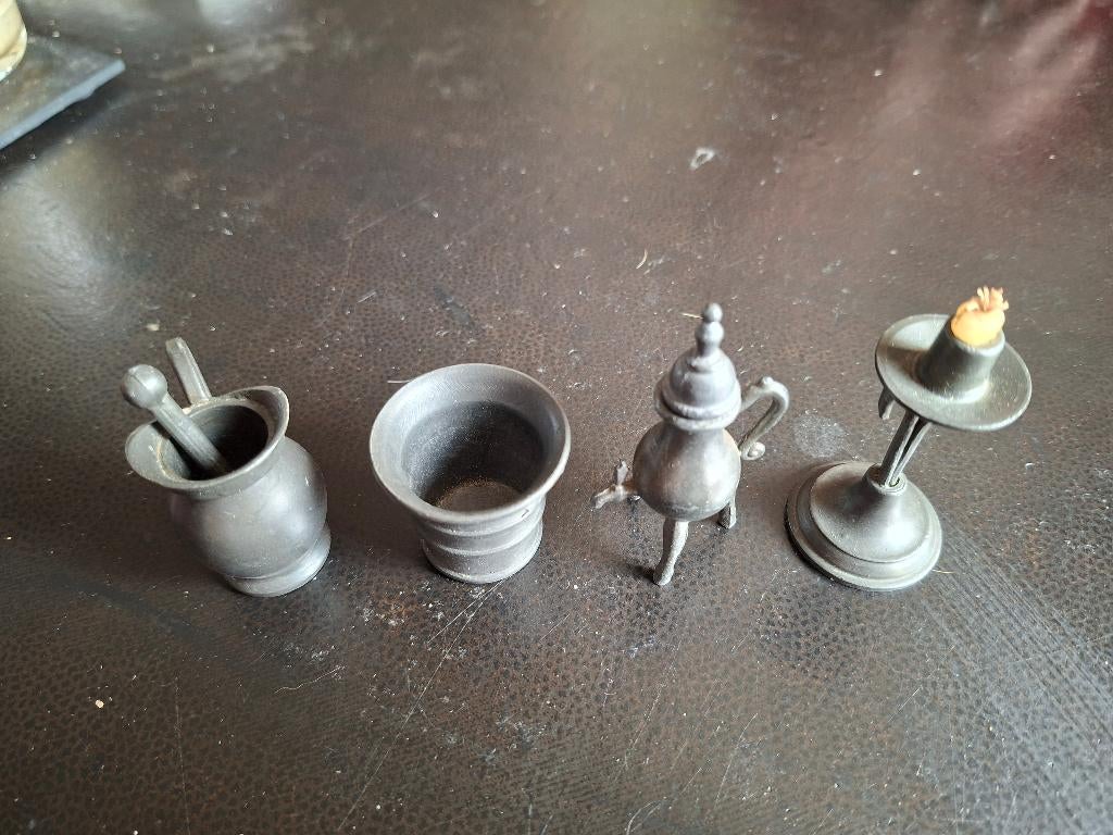Tinnen miniatuurtjes, Ophalen of Verzenden