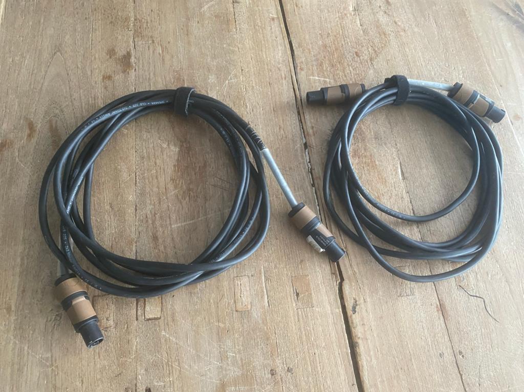 2x Speakonkabels 5m (2x2.5mm²) - Hoogwaardig, Muziek en Instrumenten, Kabels en Stekkers, Gebruikt, Speaker of Versterker, Ophalen of Verzenden