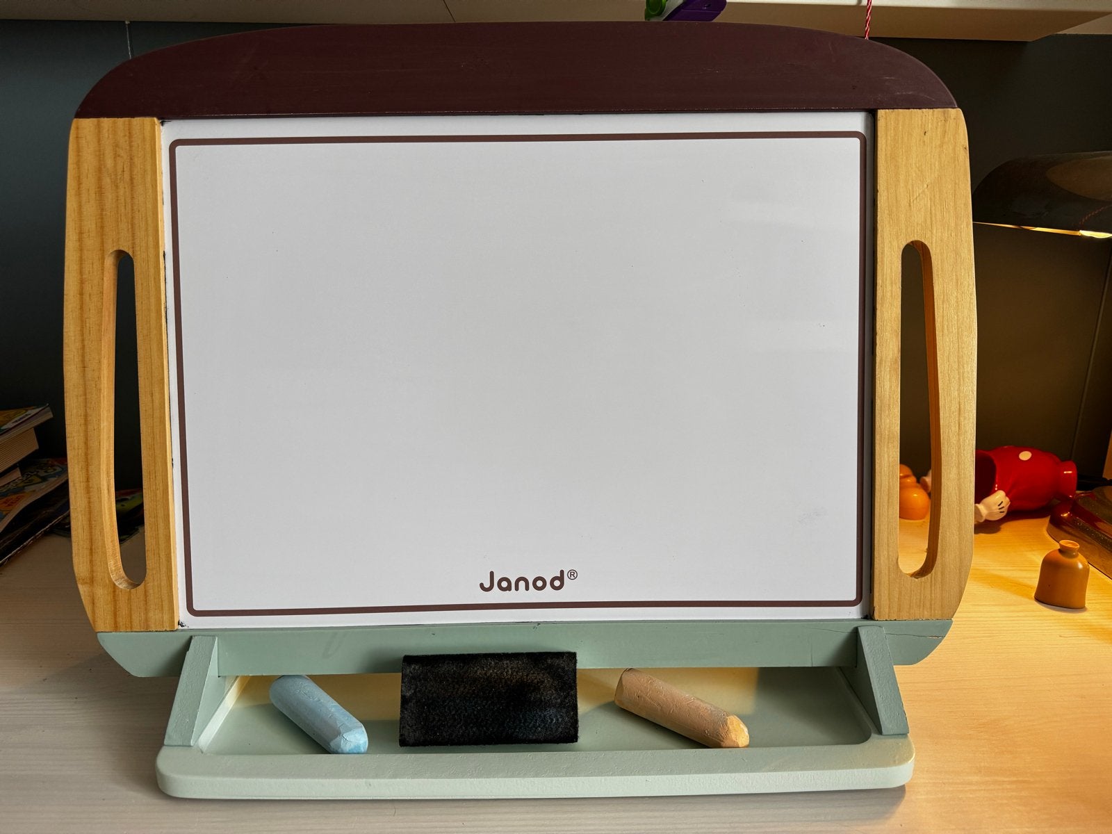 Janod Houten Tekenbord - Witbord & Schoolbord, Kinderen en Baby's, Ophalen of Verzenden, Gebruikt, Knutselen