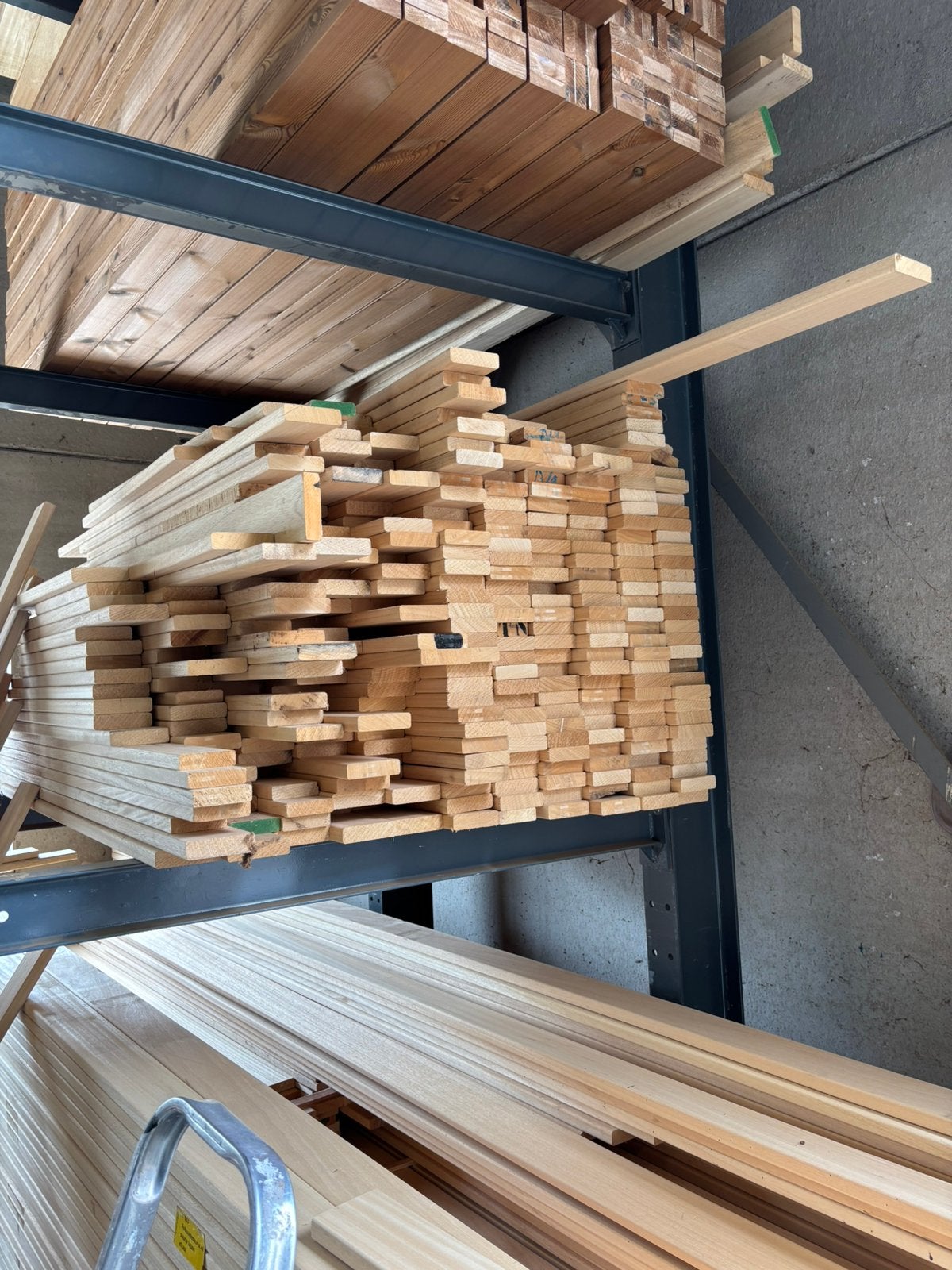 Sauna latten, abachi bank latten zelfbouw sauna