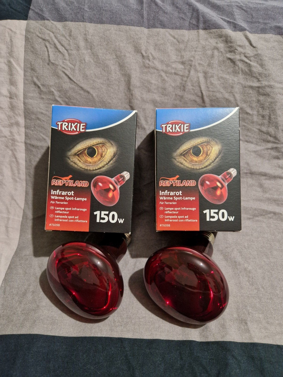 REPTILAND 2x infrarood warmtelampen 150W, Dieren en Toebehoren, Ophalen of Verzenden, Nieuw, Verlichting