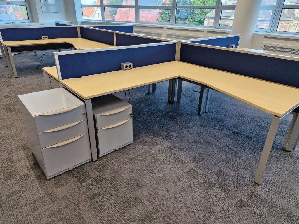 Steelcase Ladeblok 2 of 3 lades, effen grijs, verrijdbaar, Huis en Inrichting, Kasten | Ladekasten, Minder dan 50 cm, Shopeu@steelcase.com