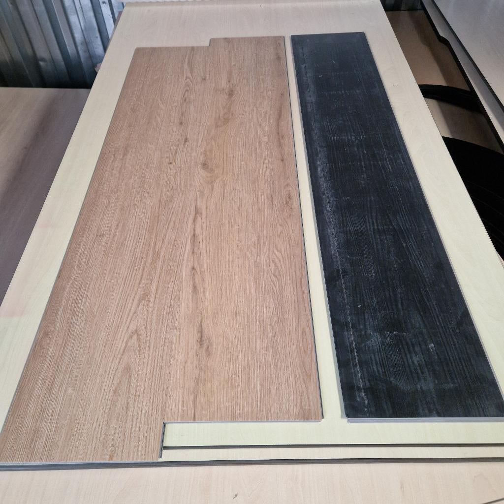 Circa 46 m2 Click pvc incl. geïntegreerde ondervloer., Ophalen, Gebruikt, 25 tot 50 m², Laminaat