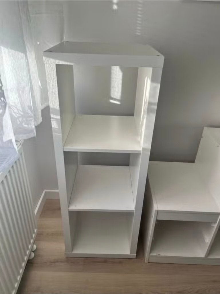 Kallax 3 vaks open kast vakkenkast 3x1 wit Ikea, Ophalen, 5 laden of meer, 100 tot 150 cm, 50 tot 100 cm
