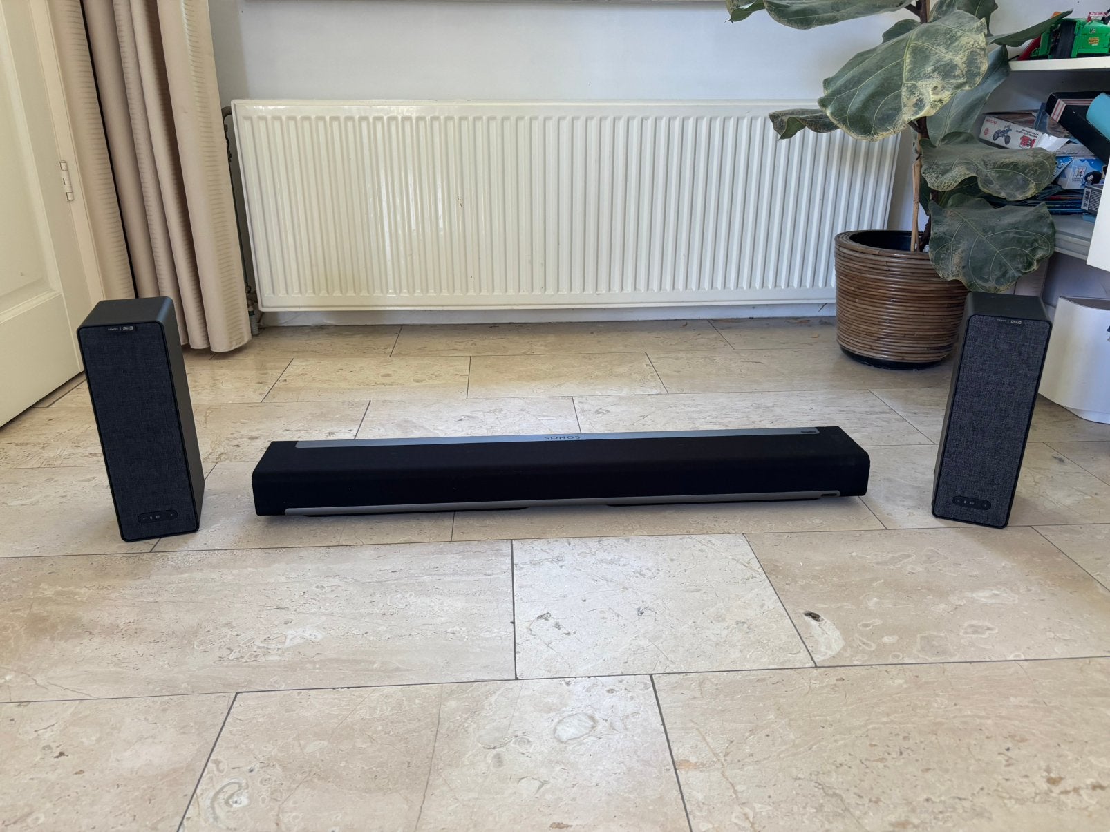 Sonos Set  2x Ikea Sympfonisk + Playbar | Inclusief Garantie, Ophalen of Verzenden, Zo goed als nieuw, Minder dan 60 watt, Sonos