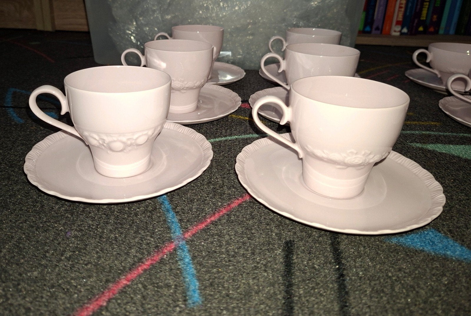 Hutschenreuther Porselein Roze Servies - Vintage, Ophalen, Zo goed als nieuw, Porselein, Overige stijlen