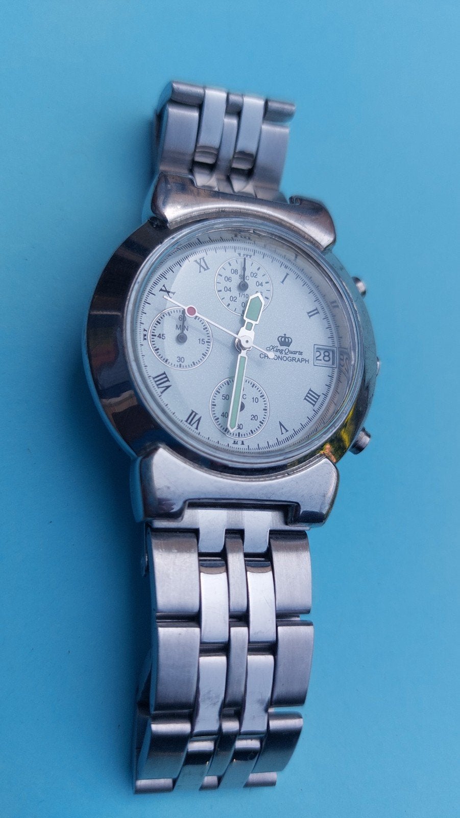 Casio King Quartz Chronograaf., Verzenden, Zo goed als nieuw