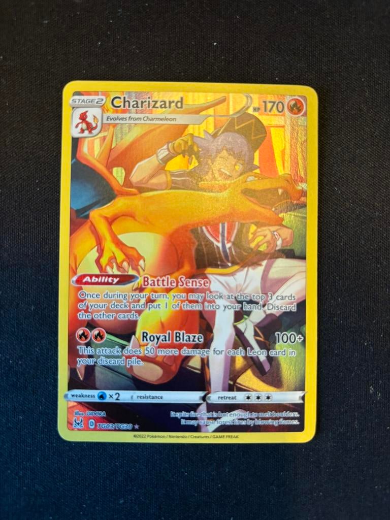 Pokémon Charizard TG03/TG30 mint, Ophalen of Verzenden, Zo goed als nieuw