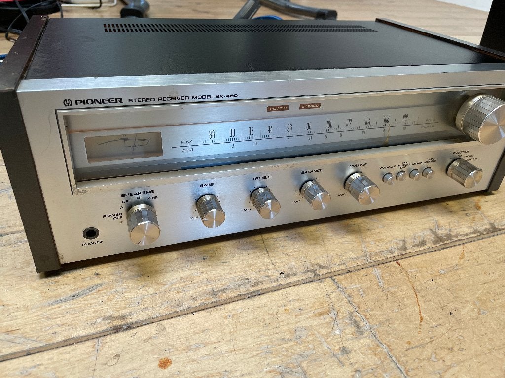 Pioneer SX-450, Gebruikt, Ophalen of Verzenden, Pioneer, Minder dan 60 watt