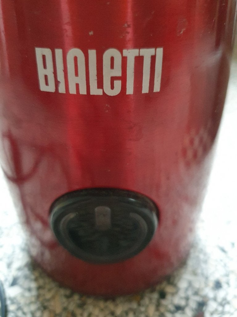 Koffiemolen koffie machine Bialetti, Ophalen of Verzenden, Metaal, Rood, Overige merken