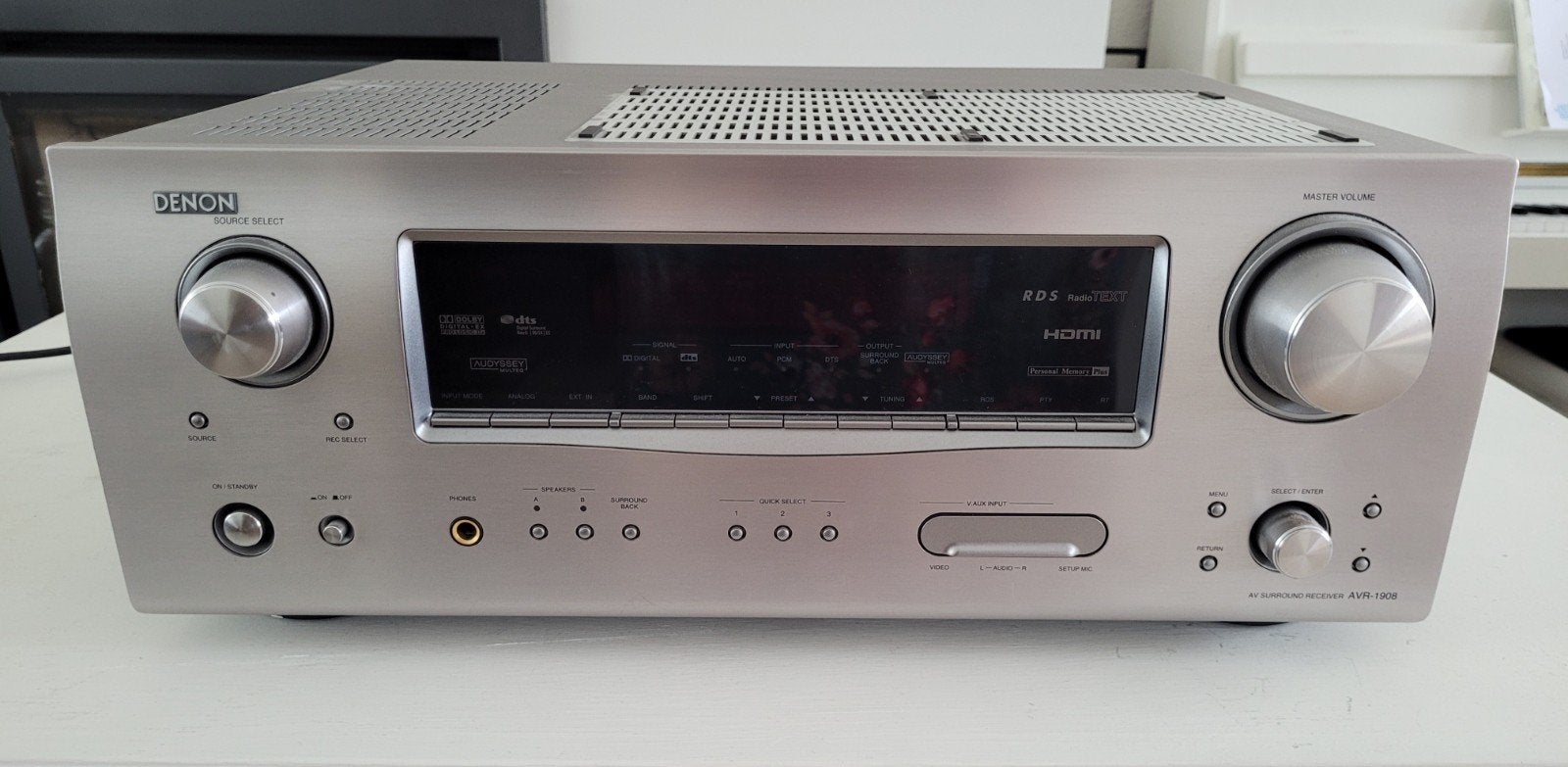 Denon AVR-1908 Surround Receiver - Veelzijdige Versterker, Ophalen, 120 watt of meer, Denon