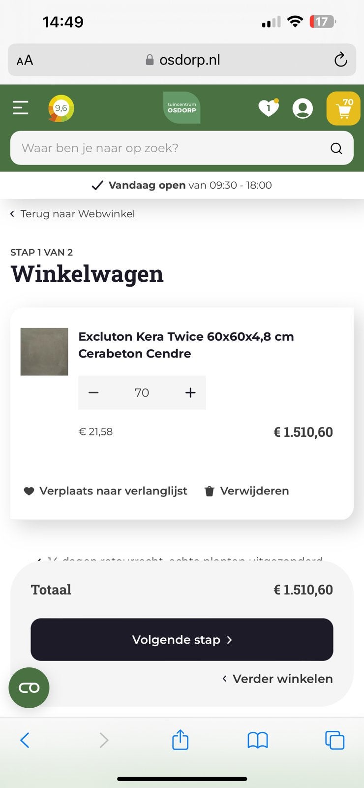 Met spoed weg! Excluton Kera Twice 70 keramische tuin tegels, Tuin en Terras, Ophalen, Keramiek, Overige typen, Nieuw