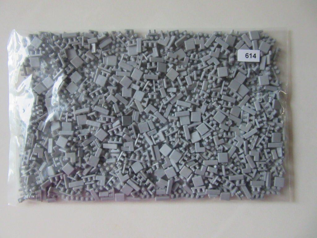 614, licht grijs ministeck, zakje 100 gram, Nachtvlinder100, Gebruikt, Ophalen of Verzenden, Losse ministeck of Strip