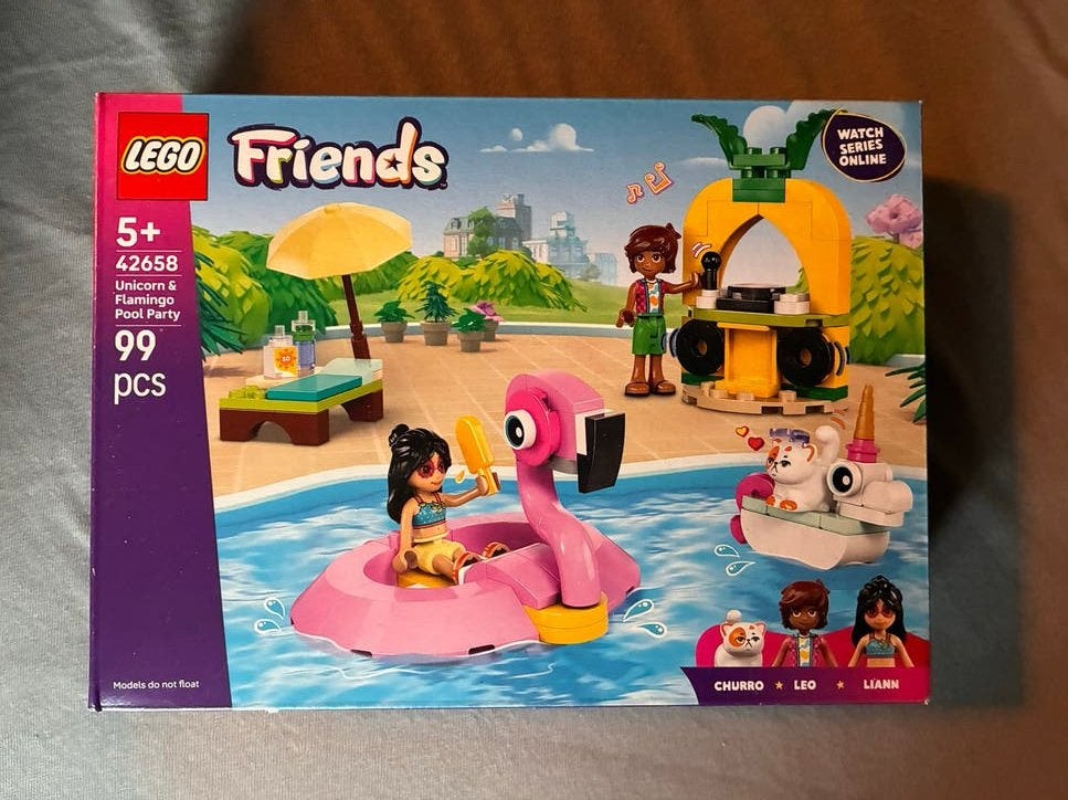 Nieuwe LEGO Friends Eenhoorn & Flamingo Zwemfeest (42658), Lego, Nieuw, Friends, Ophalen of Verzenden