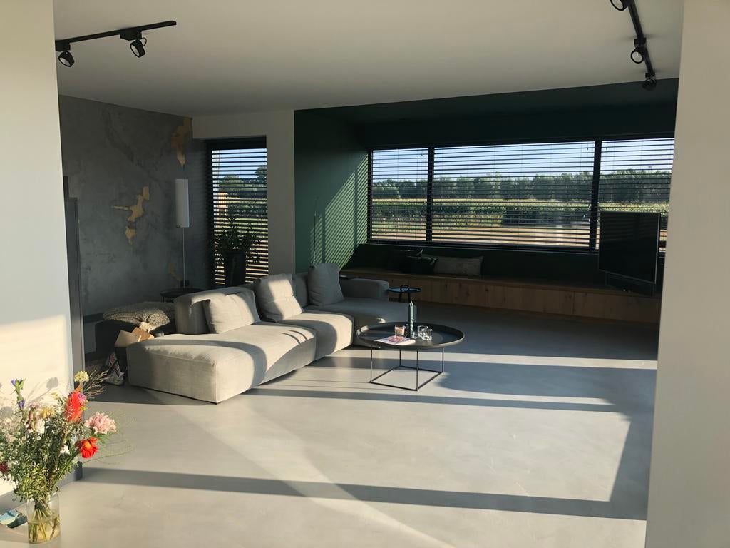 L-vormige zitbank Hay soft Mags met leren Hocker, Ophalen, Gebruikt, 125 cm of meer, Stof