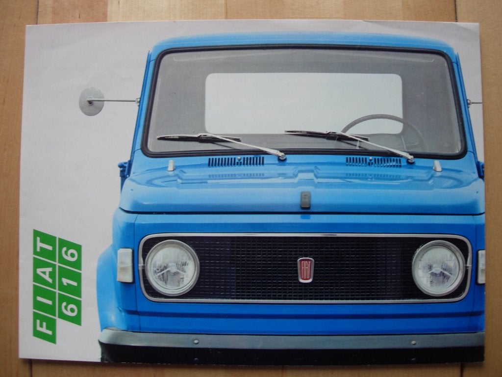 Fiat 616 Brochure ca 1975, Ophalen of Verzenden, Zo goed als nieuw, Overige merken, Fiat