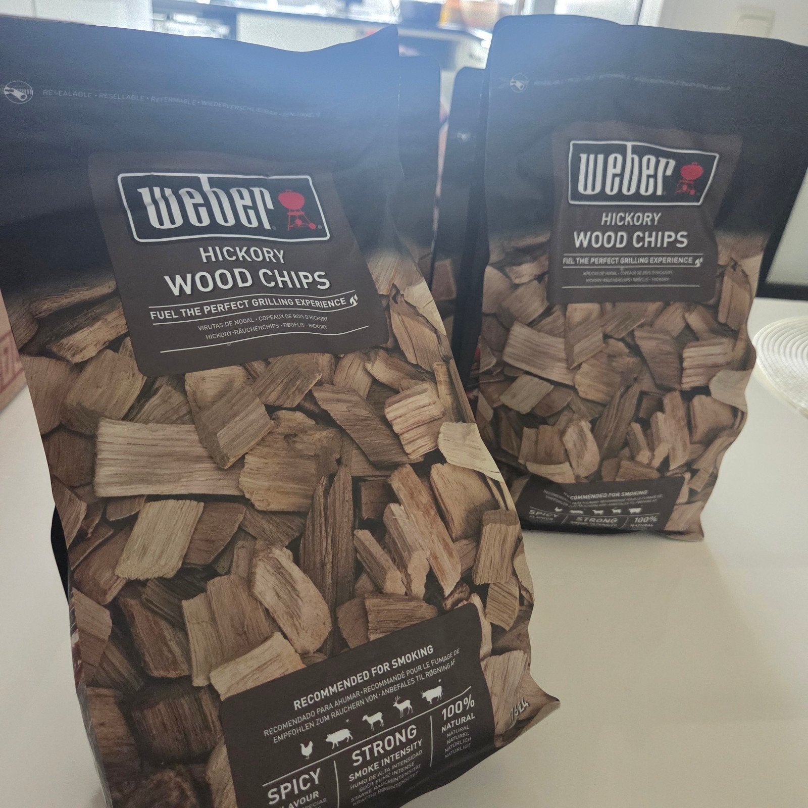 Weber Hickory Wood Chips - 4 zakken, Ophalen, Nieuw, Weber