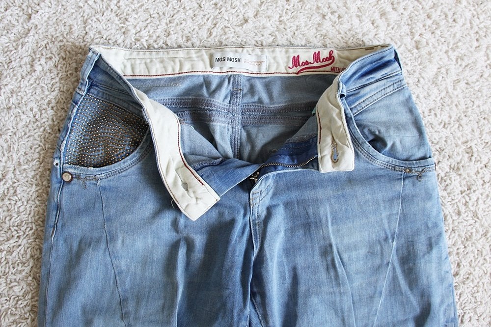Super Leuke Mos Mosh Spijkerbroek (M/W27) - 501 € 35,-, MOS MOSH, Blauw, Ophalen of Verzenden, Zo goed als nieuw