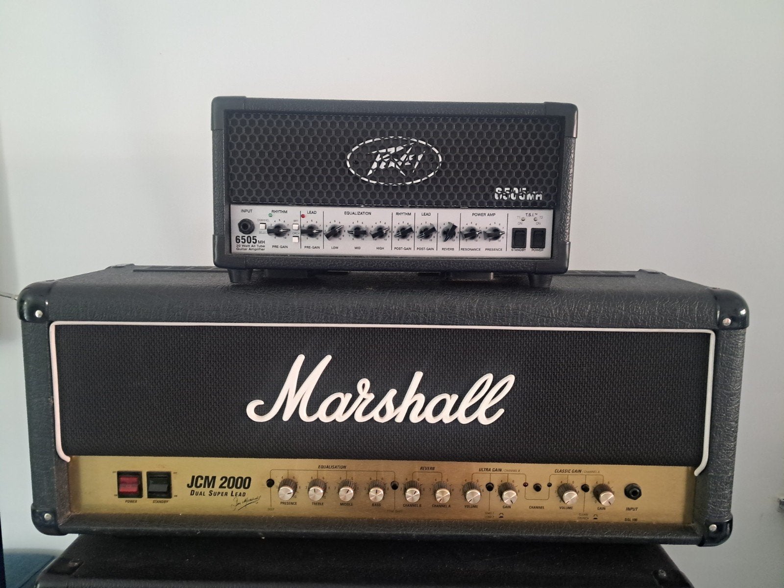 Marshall JCM 2000 DSL 100 & Peavey 6505MH Gitaarversterkers, Muziek en Instrumenten, Versterkers | Bas en Gitaar, Ophalen, Gebruikt
