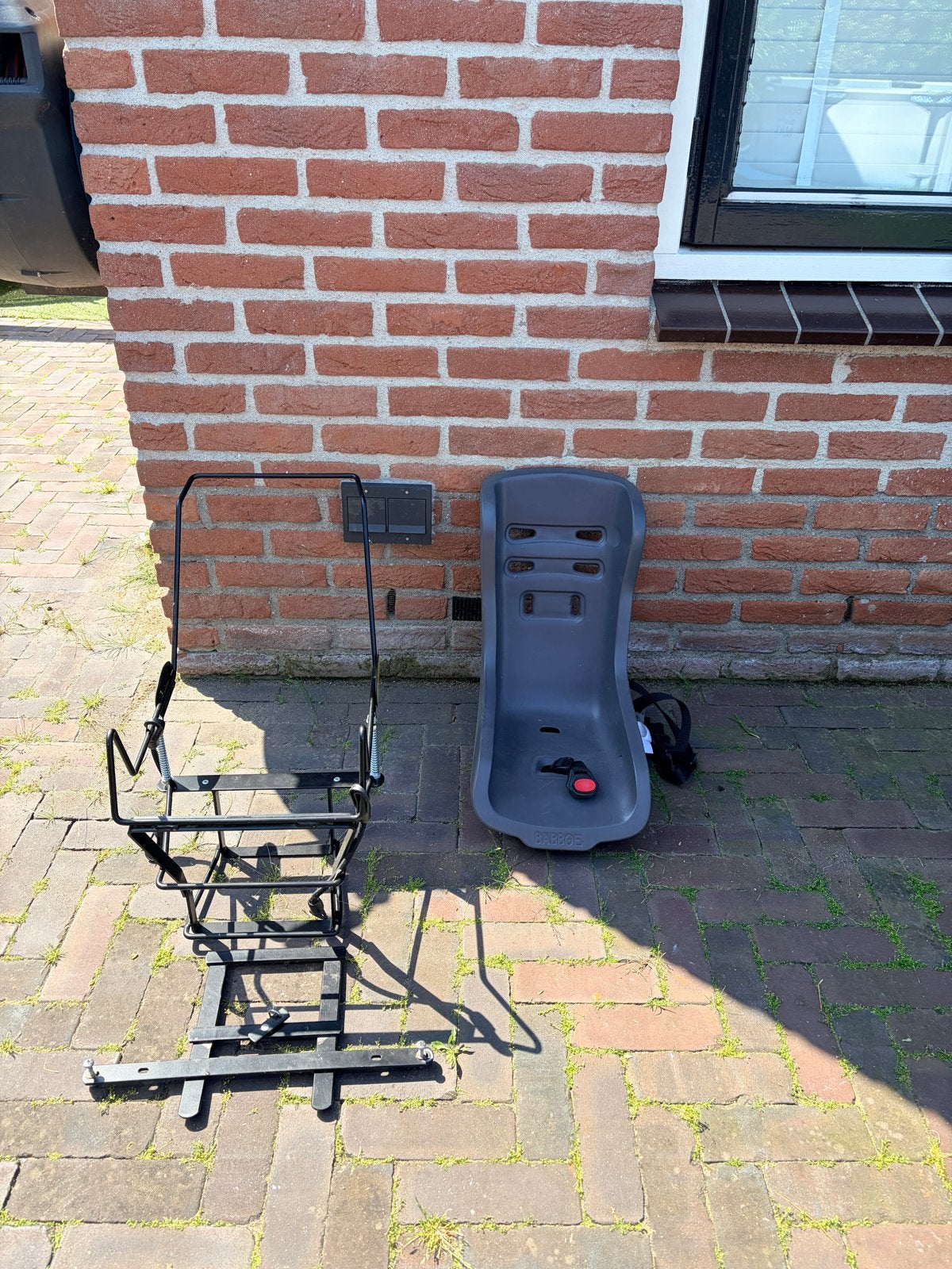 Babboe maxicosi houder en peuterzitje, Ophalen, Gebruikt, 15 t/m 36 kg, Achterzitje