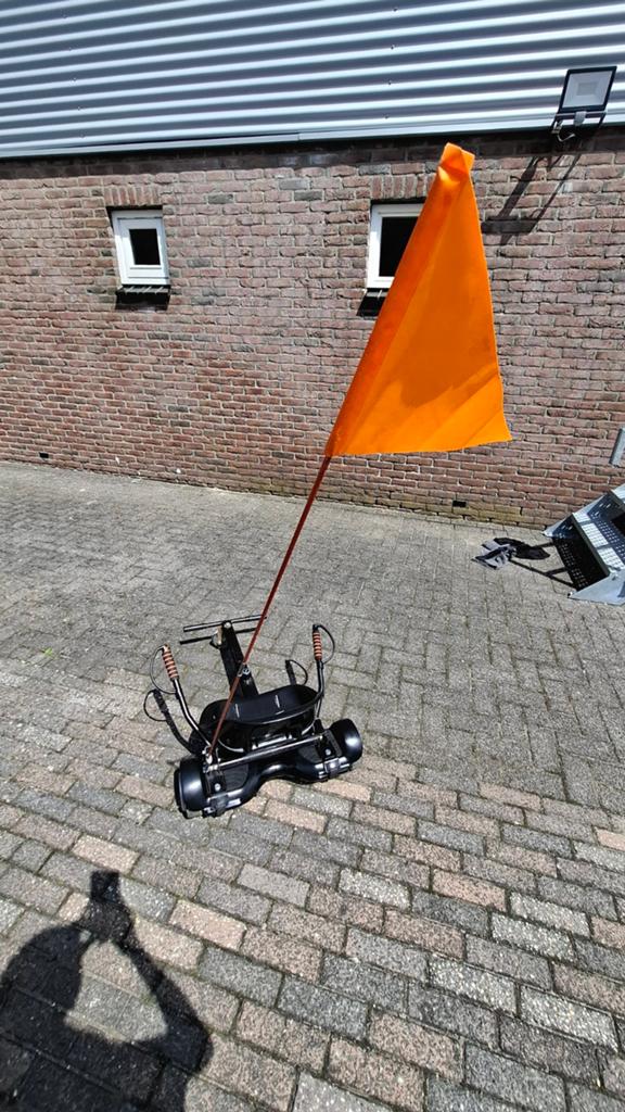 Denver Hoverboard met zitje en vlag, Ophalen of Verzenden, Gebruikt, Elektrische step (E-scooter)