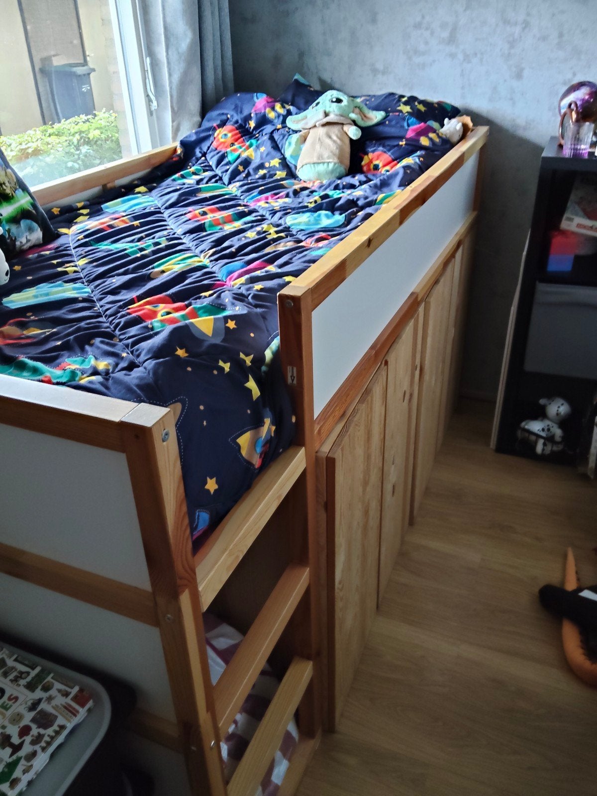 IKEA Kura halfhoogslaper, Huis en Inrichting, Ophalen, Gebruikt, 90 cm, Eenpersoons
