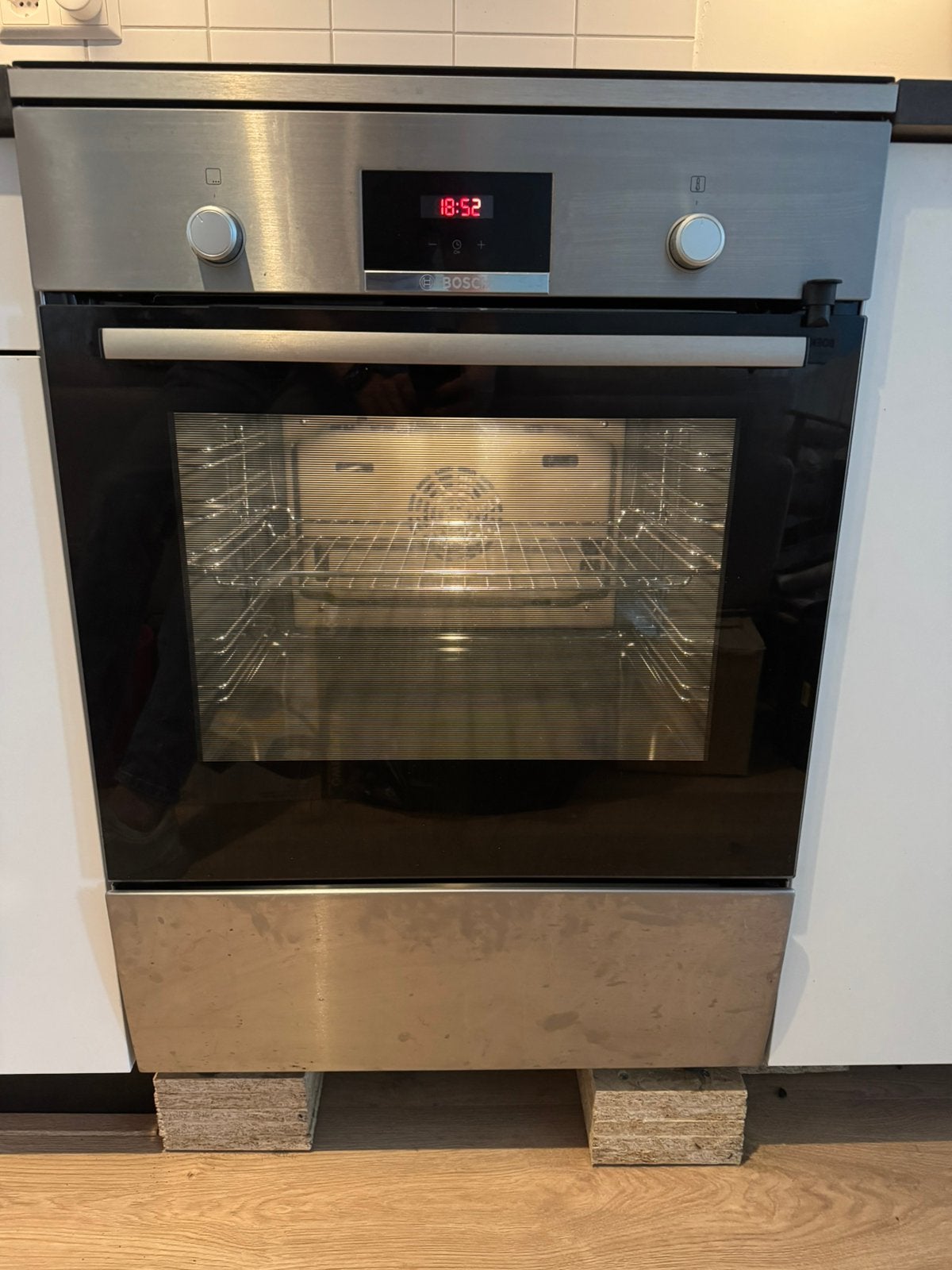 Bosch Inductie Fornuis met Oven HLN39A050U, Ophalen, 60 cm of meer, 4 kookzones, Zo goed als nieuw