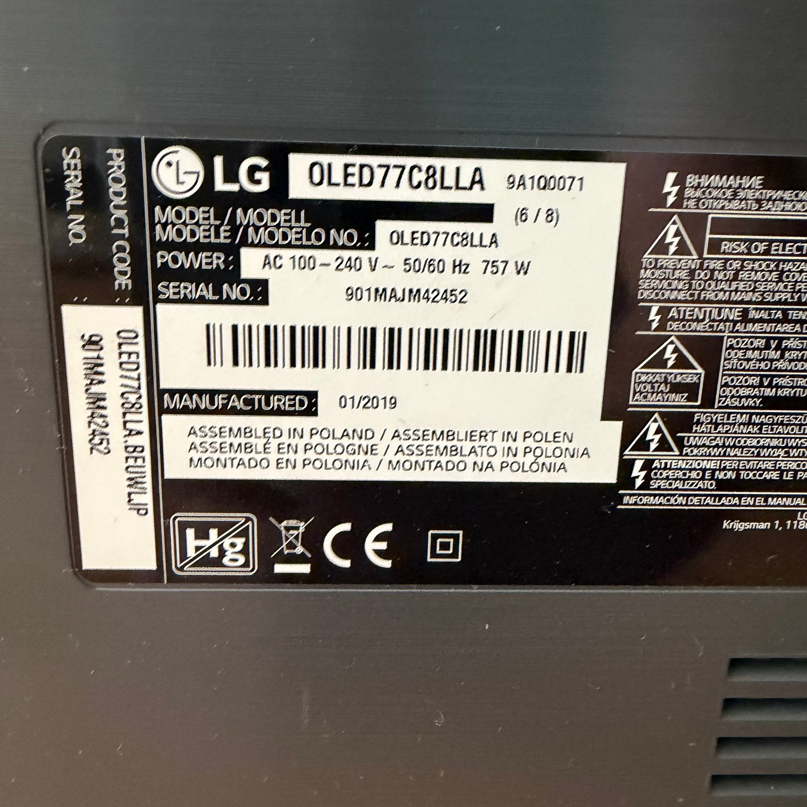 Foto 15 van 77 inch LG Oled 4k Televisie