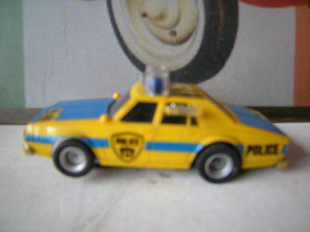 zeer mooie A/FX mini racebaan auto police  ZGAN 1977, Ophalen of Verzenden, Zo goed als nieuw, Auto