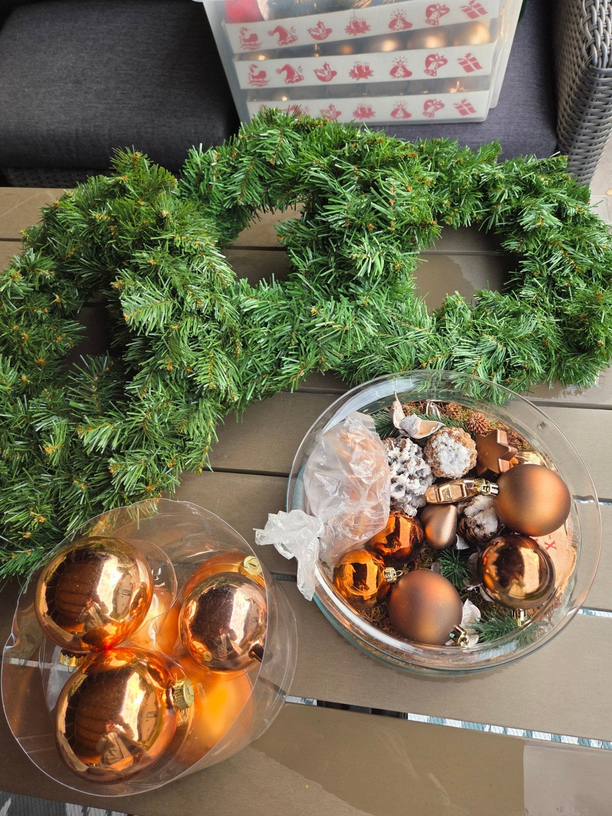 Kerstboom spullen compleet met lampjes, Ophalen, Gebruikt