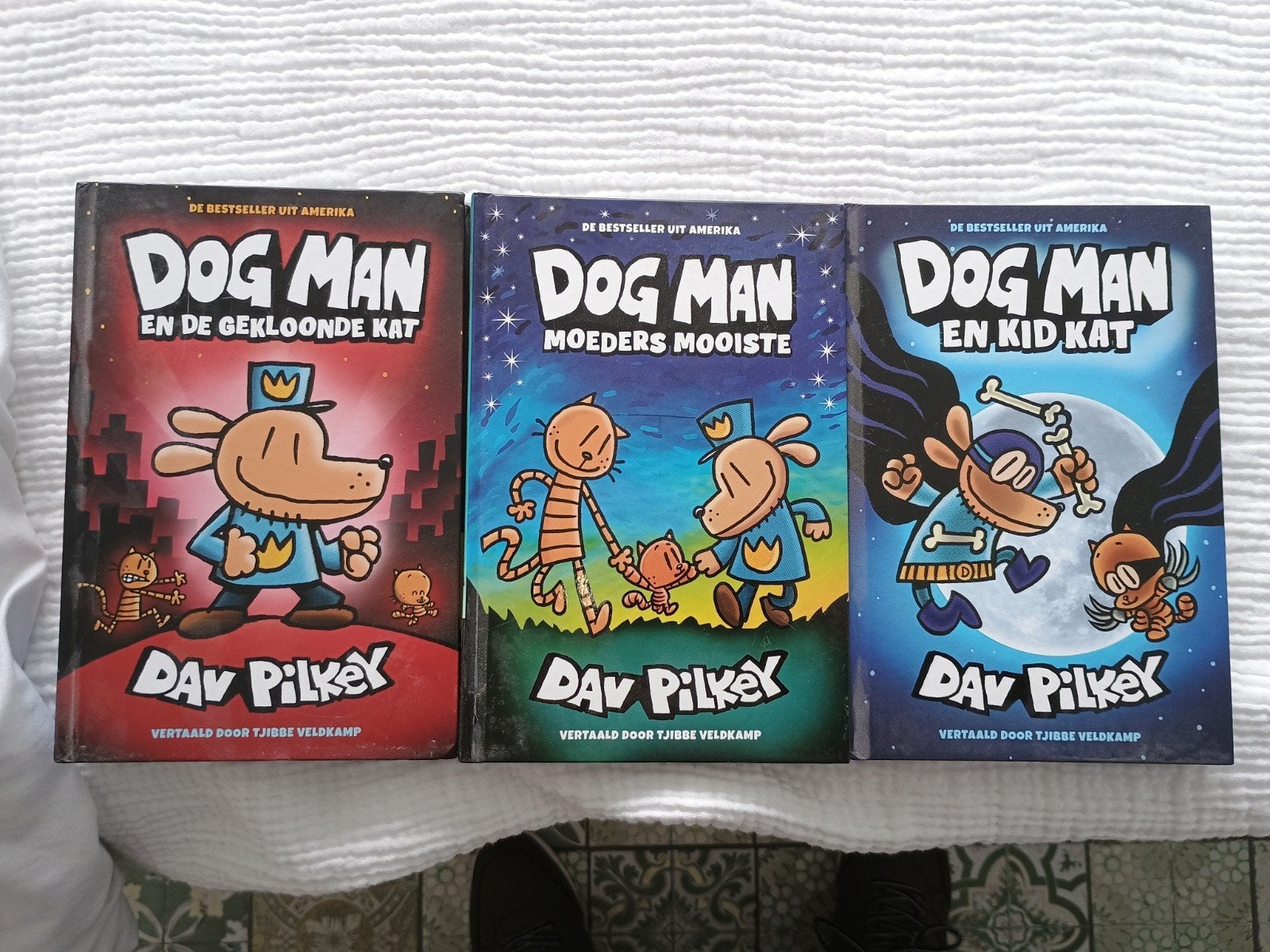 Dog man 

Voor titels, kijk even op de foto's, Ophalen of Verzenden, Zo goed als nieuw, Dav Pilkey, Fictie algemeen