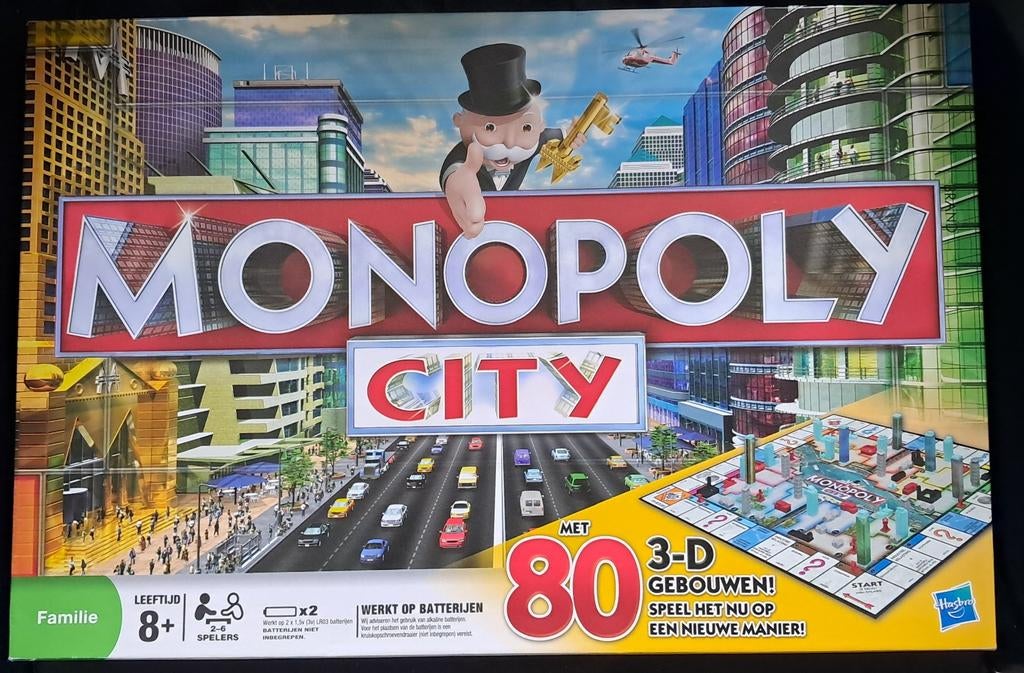 Monopoly City - Bouw je eigen metropool!, Drie of vier spelers, Ophalen of Verzenden, Gebruikt, Hasbro