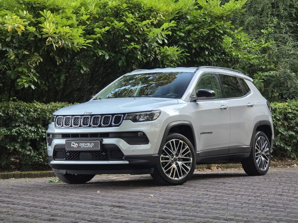 Jeep Compass 4xE 190 Plugin Hybride PHEV Limited - 2021, Auto's, Automaat, Stof, 1250 kg, 4 cilinders